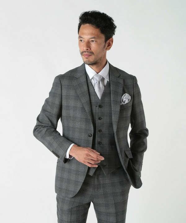 ミックスヤーンブッチャーチェックジャケット｜メンズファッション通販