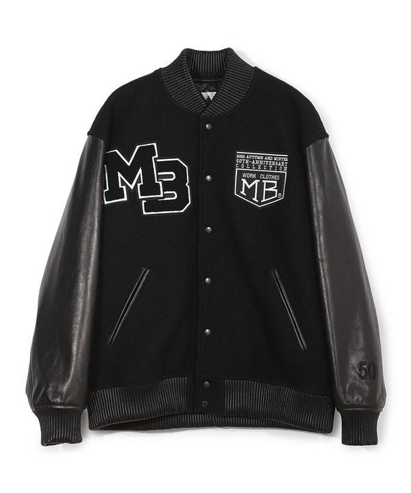 50th Anniv . 菊池武夫】WOOL MELTON STADIUM JAMPER｜メンズ