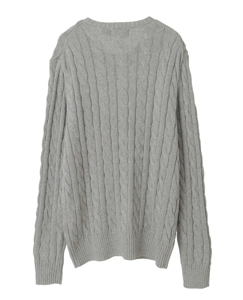 POLO RALPH LAUREN/ポロラルフローレン】コットンケーブルクルーネック