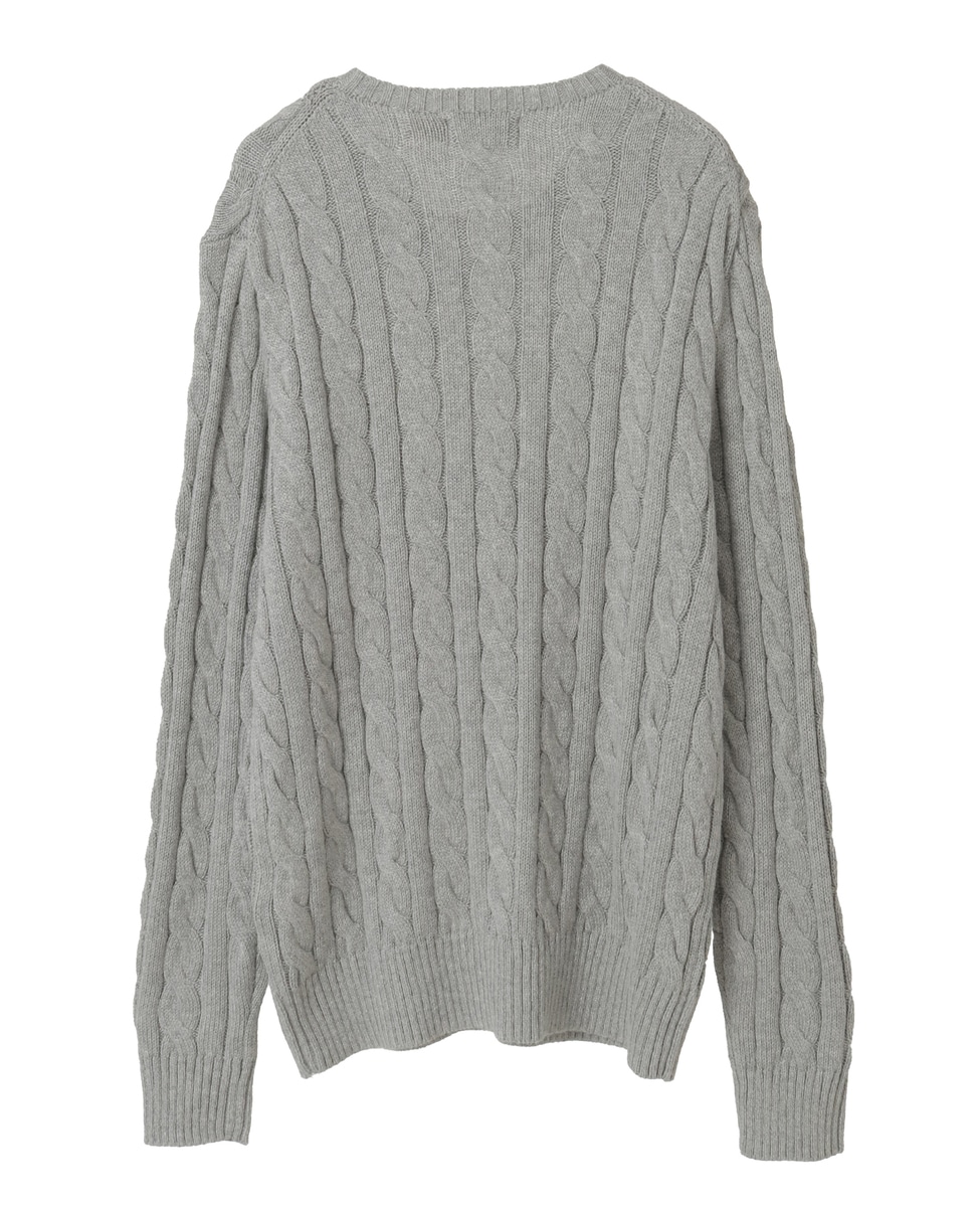 POLO RALPH LAUREN/ポロラルフローレン】コットンケーブルクルーネック