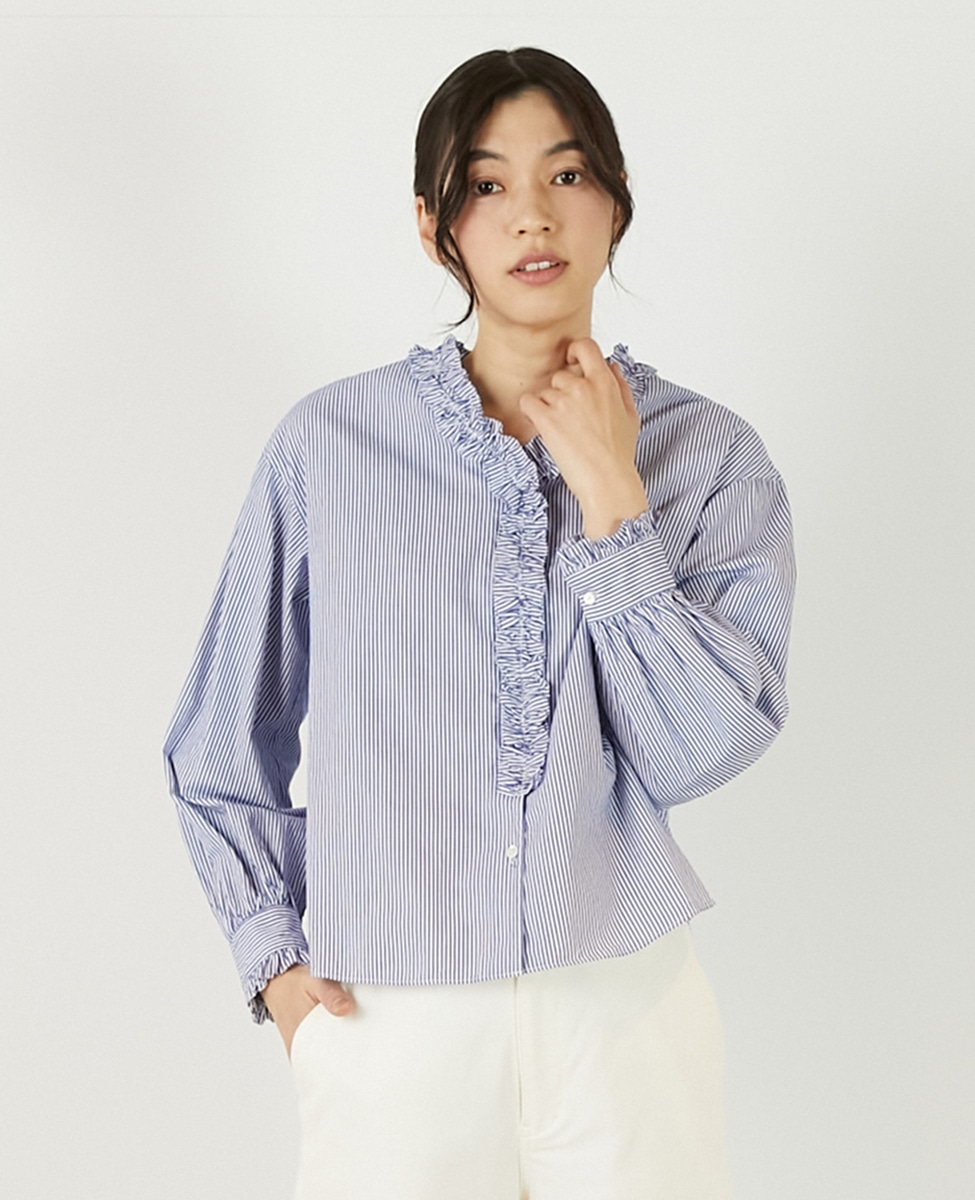 アソートVフリルシャツ】｜MELROSE CLAIRE（メルローズクレール