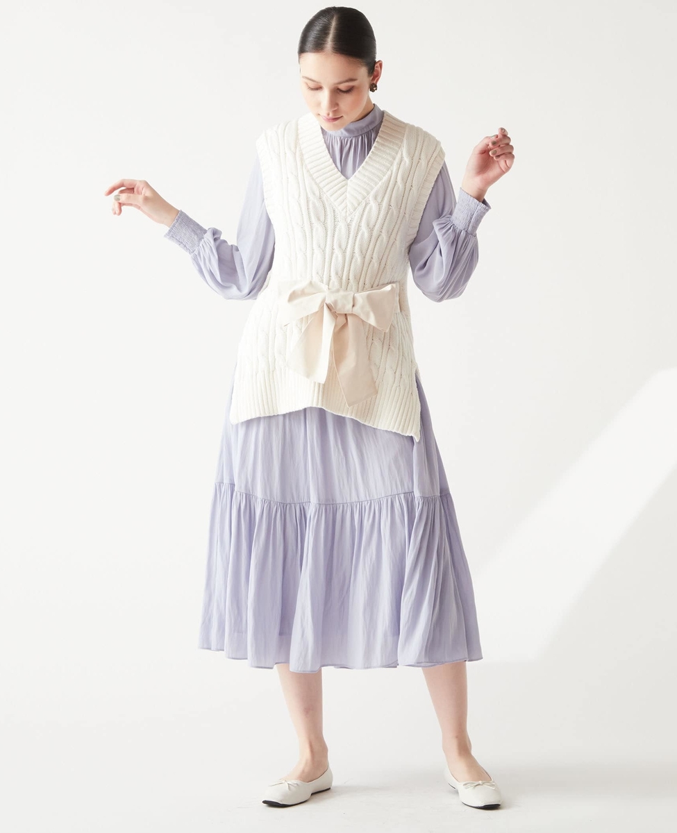 ケーブルリボンニット｜TIARA（ティアラ）｜商品詳細｜メルローズ公式