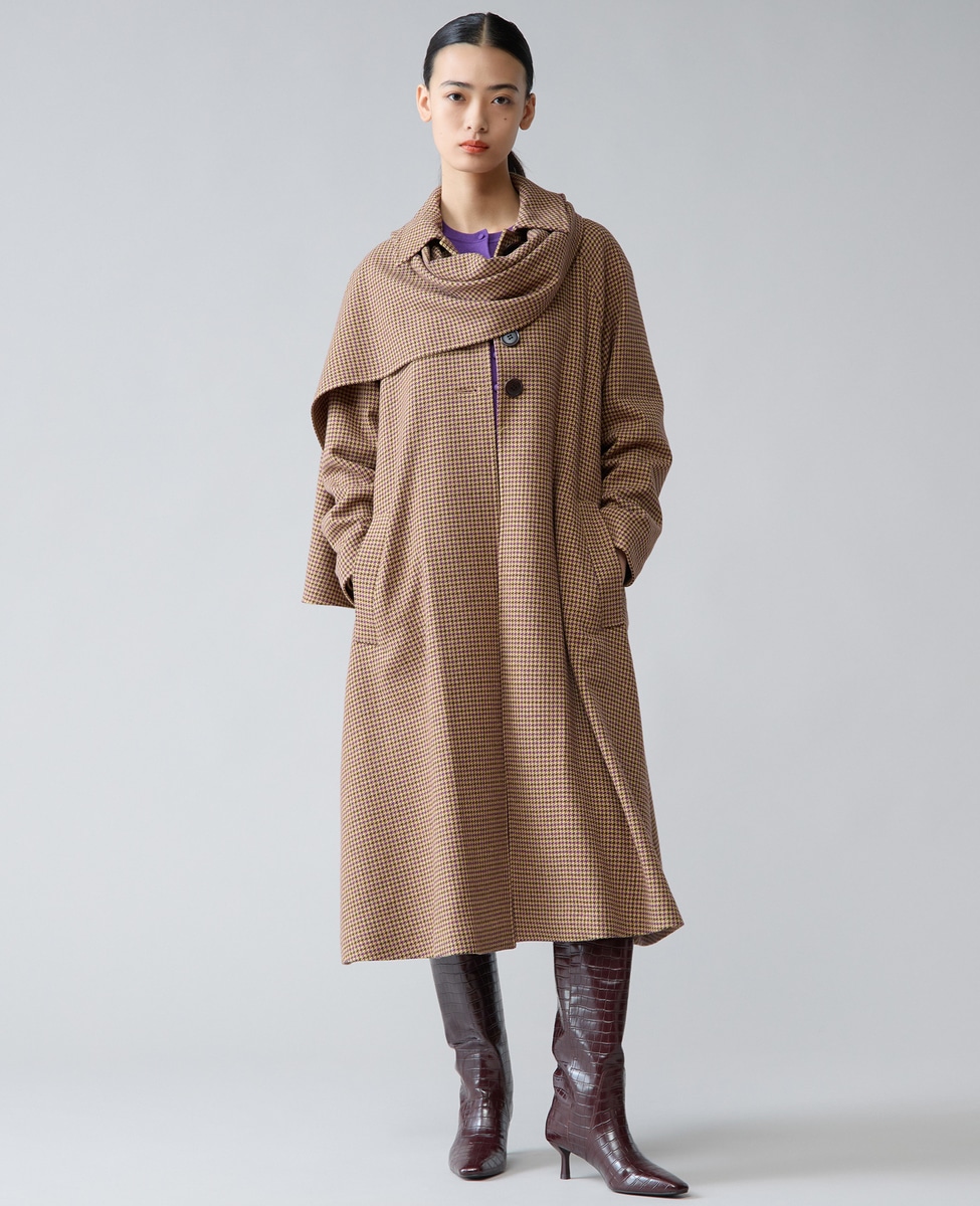 ストール付きテントコート｜TIARA（ティアラ）｜商品詳細｜メルローズ