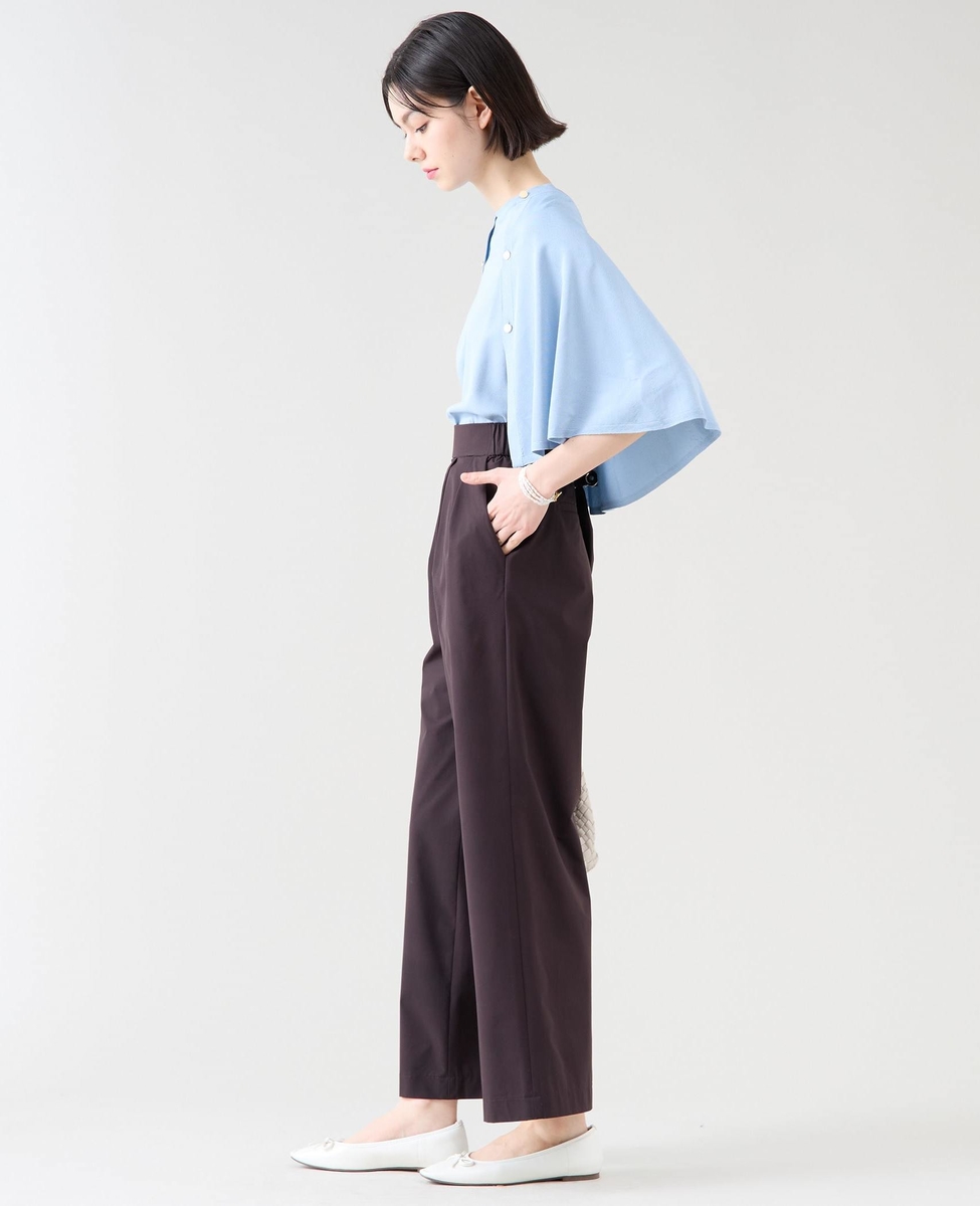 定番》タックワイドストレートパンツ（セットアップ可）｜TIARA