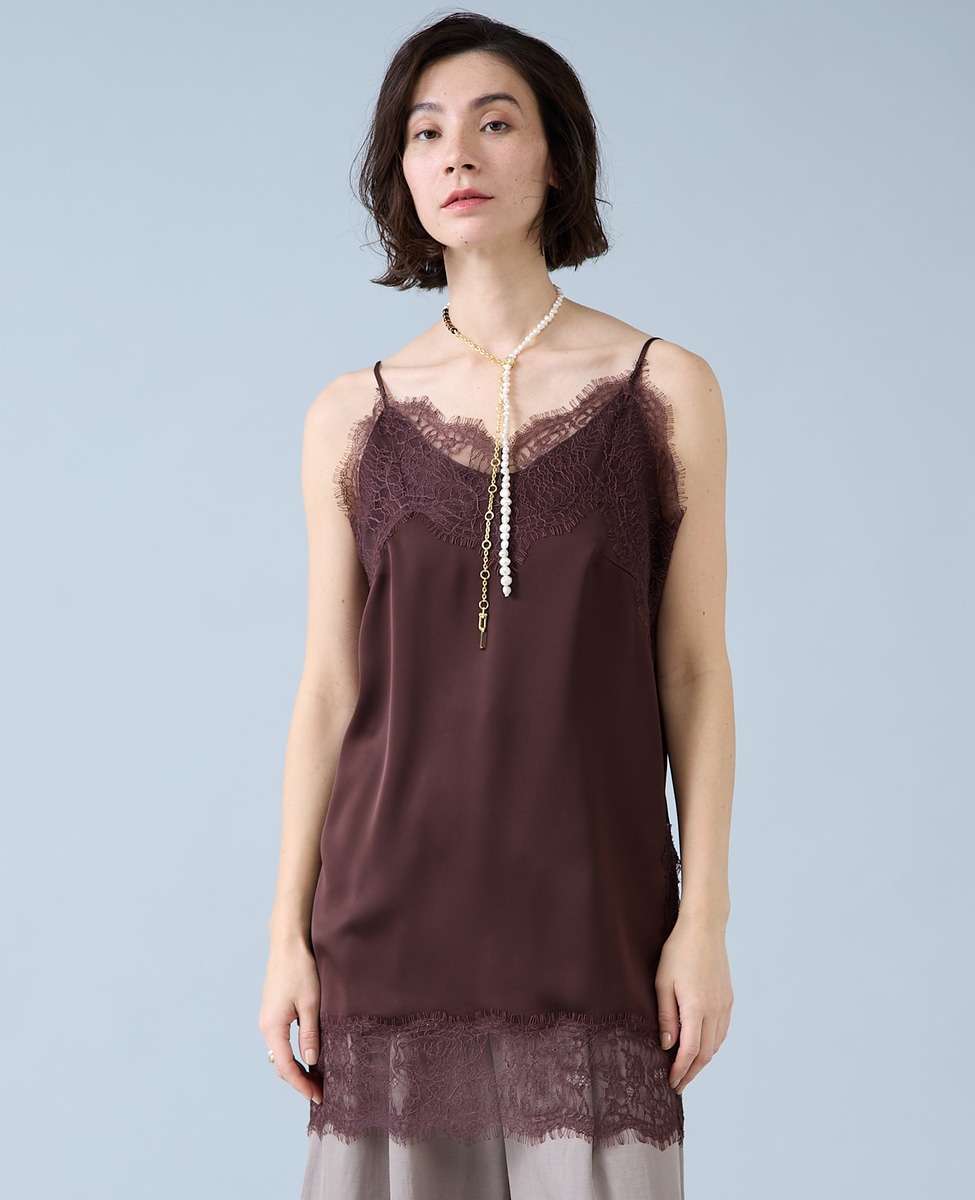 レーストリムキャミソール｜Liesse（リエス）｜商品詳細｜メルローズ