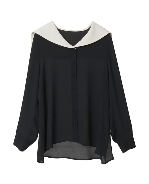 バイカラーセーラーブラウス｜TIARA（ティアラ）｜商品詳細