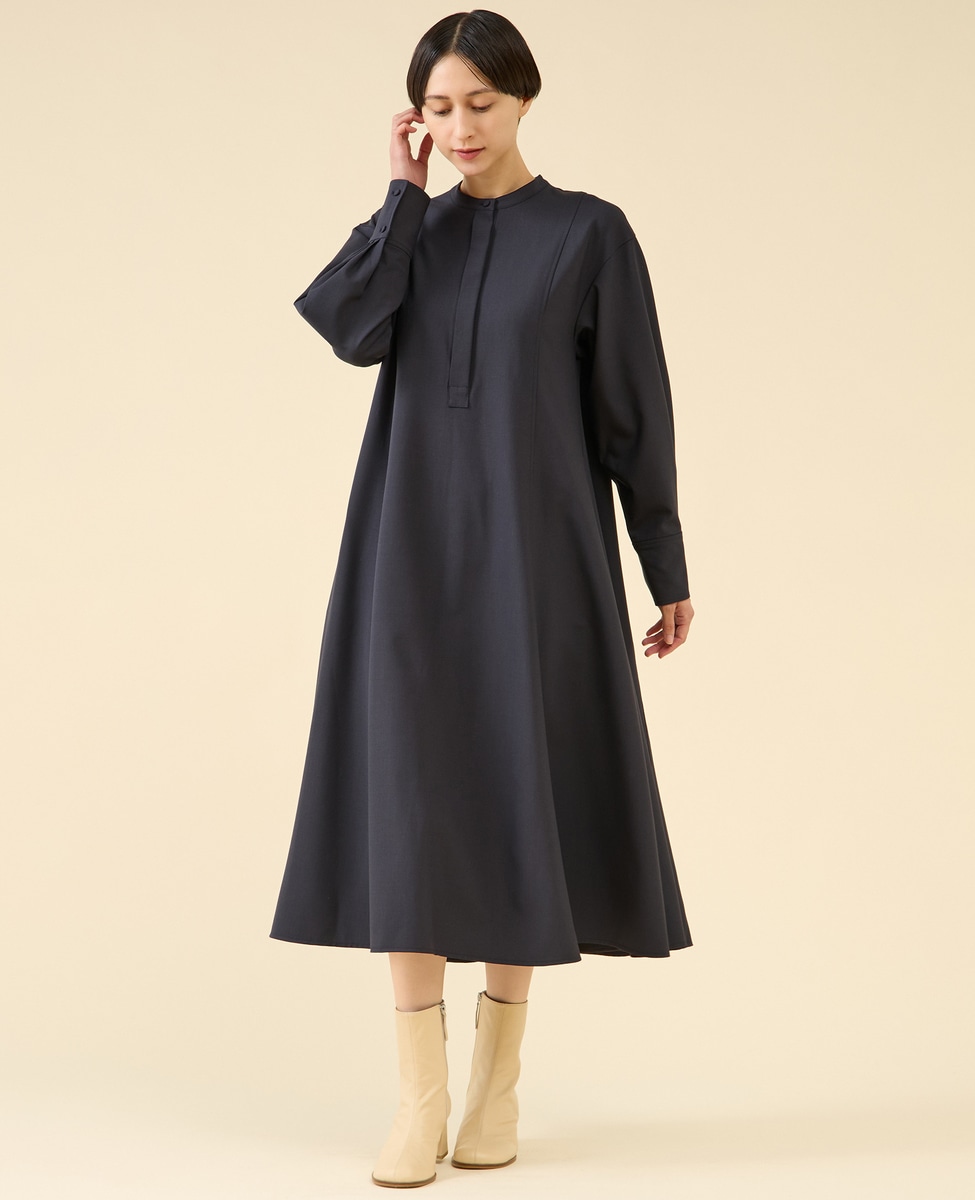 ウールボリュームフレアワンピース｜martinique（マルティニーク