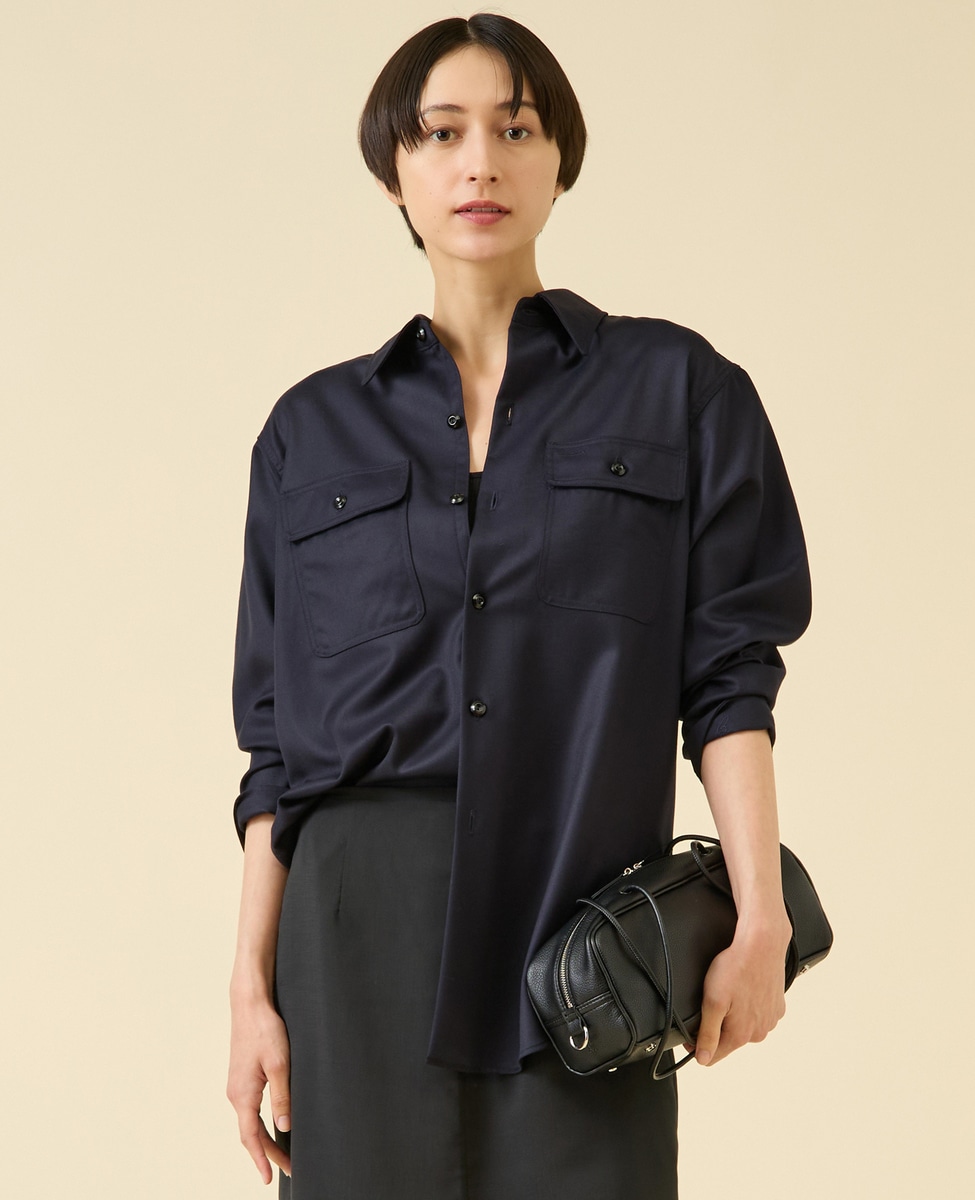 別注》【MADISONBLUE/マディソンブルー】HAMPTON SHIRT WOOL