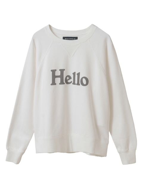 MADISONBLUE/マディソンブルー】HELLO SWEAT L/S URAKE DYED