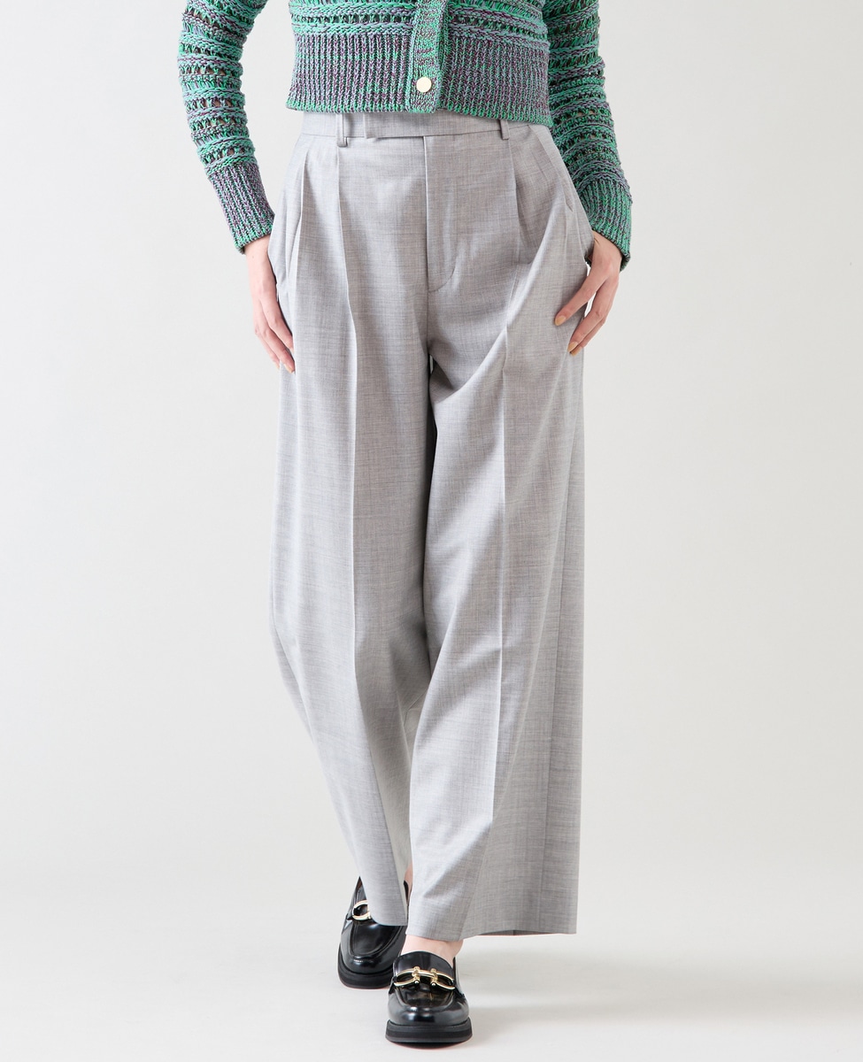 2タックセミワイドパンツ（セットアップ可）｜martinique
