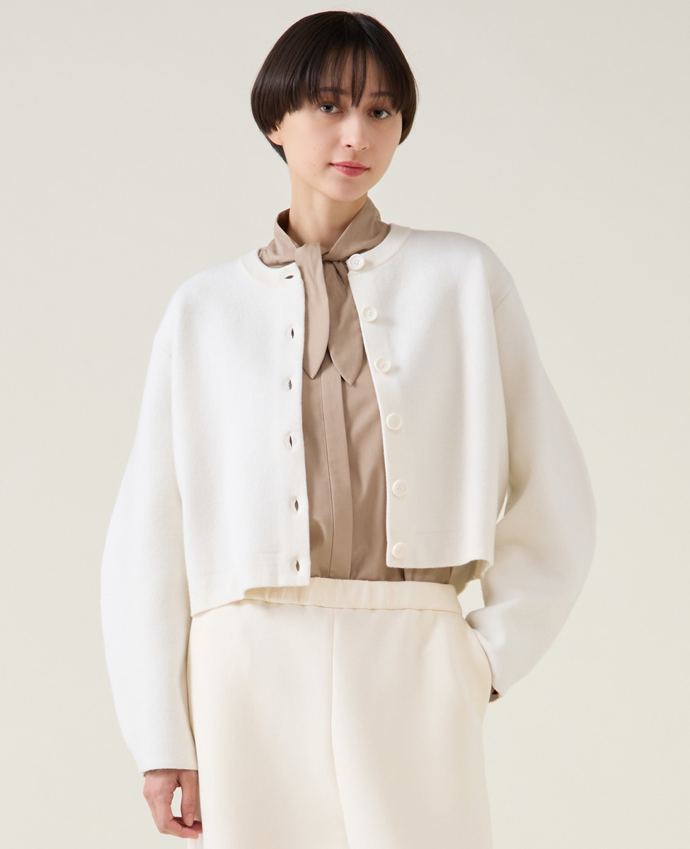 ダブルフェイスニットカーディガン｜martinique（マルティニーク