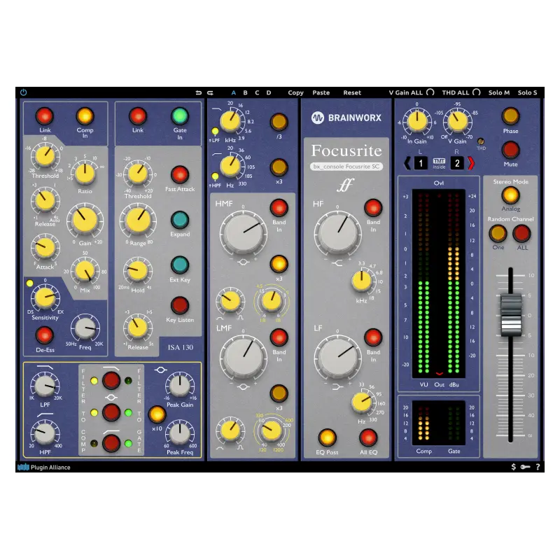 Plugin Alliance Brainworx bx_console Focusrite SC 正規輸入代理店