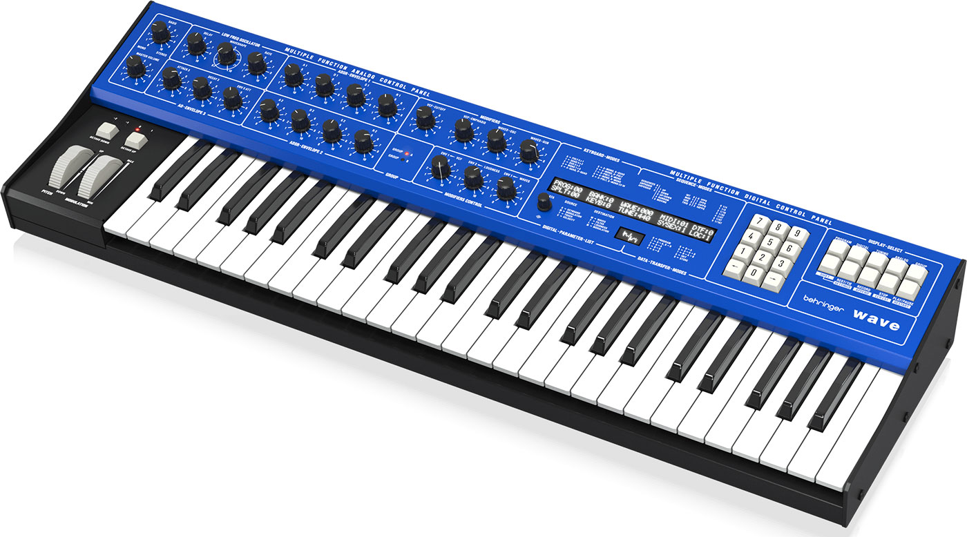 Behringerがシンセサイザーの新製品「MS-5」「WAVE」「UB-Xa D