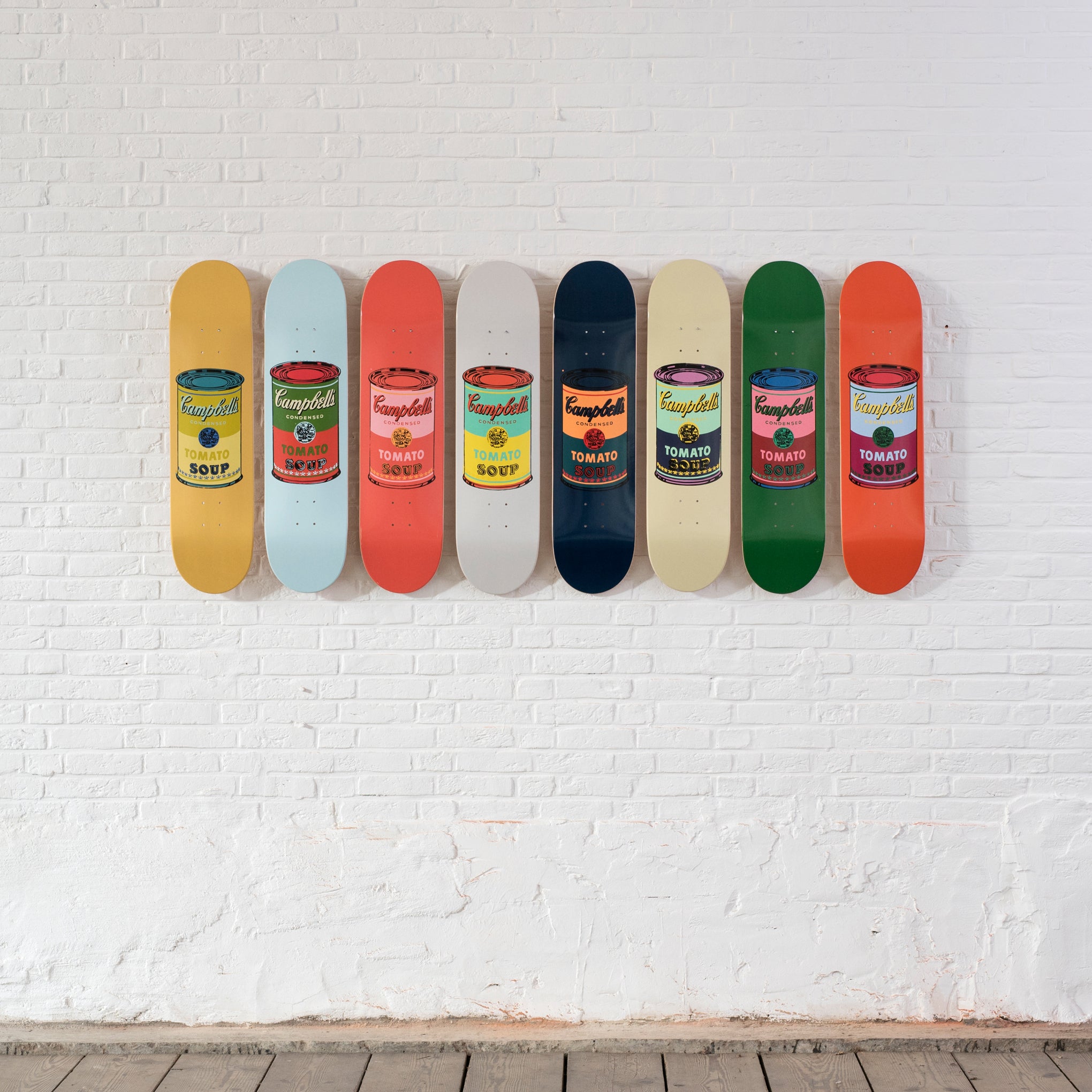 Andy Warhol: Skateboard Colored Campbell's Soup Cans - Beige