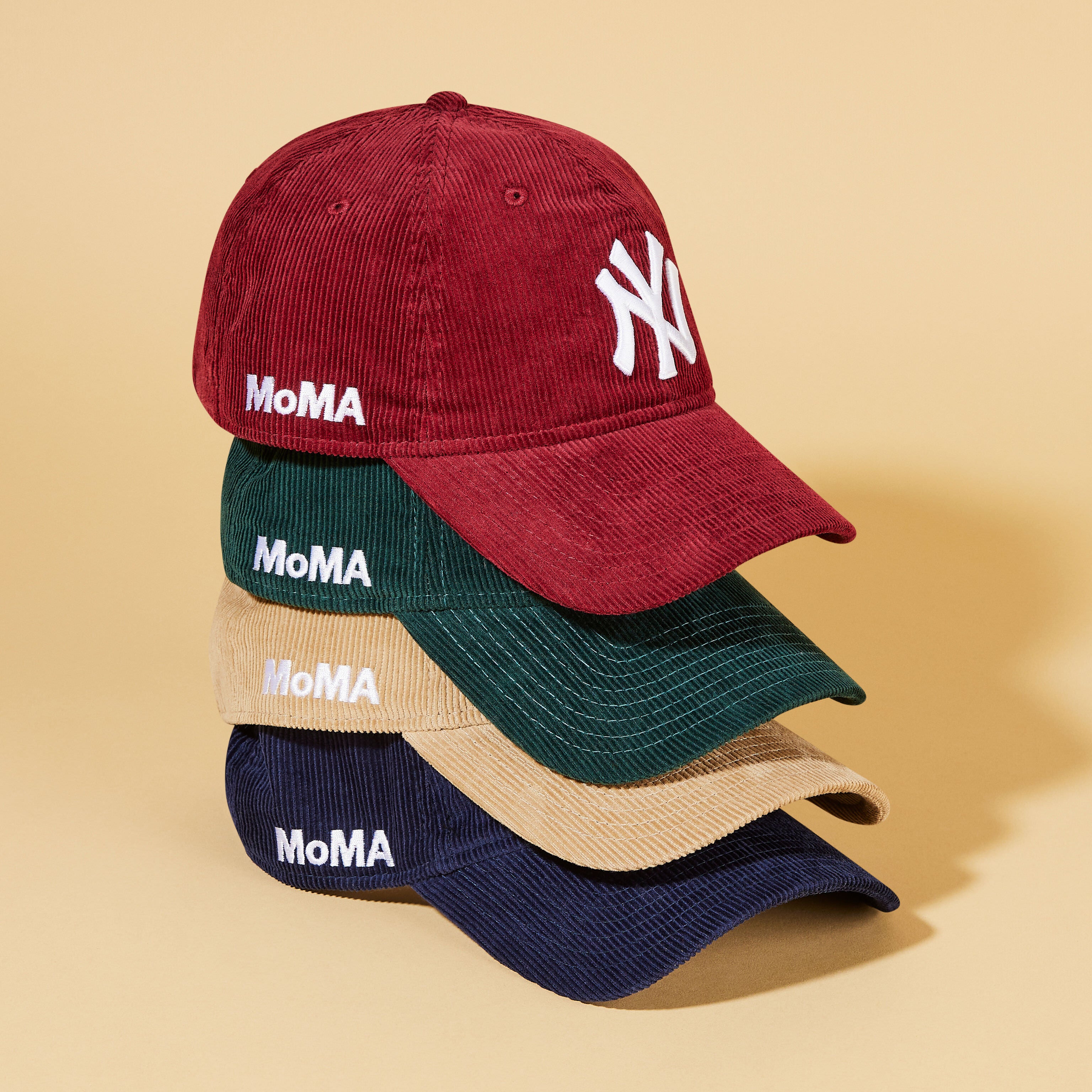 MoMA NY Yankees 9TWENTY Corduroy Adjustable Baseball Cap - Green