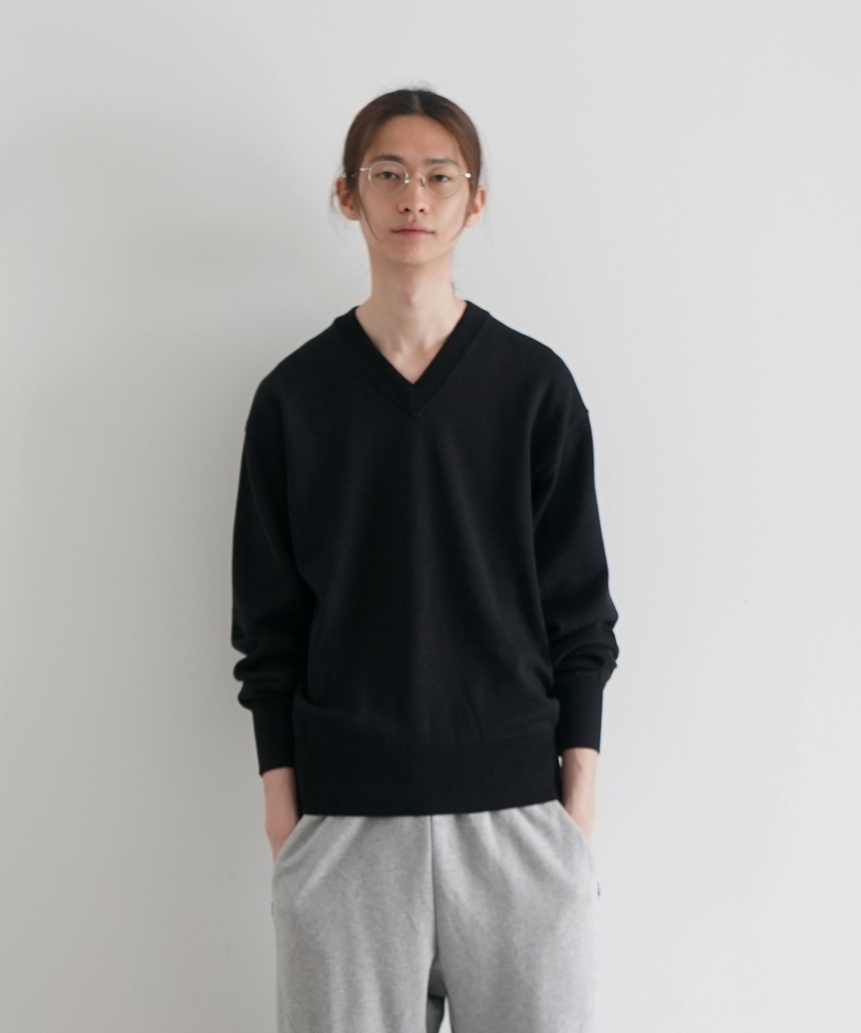 KAIKO【カイコー】v neck sweater 