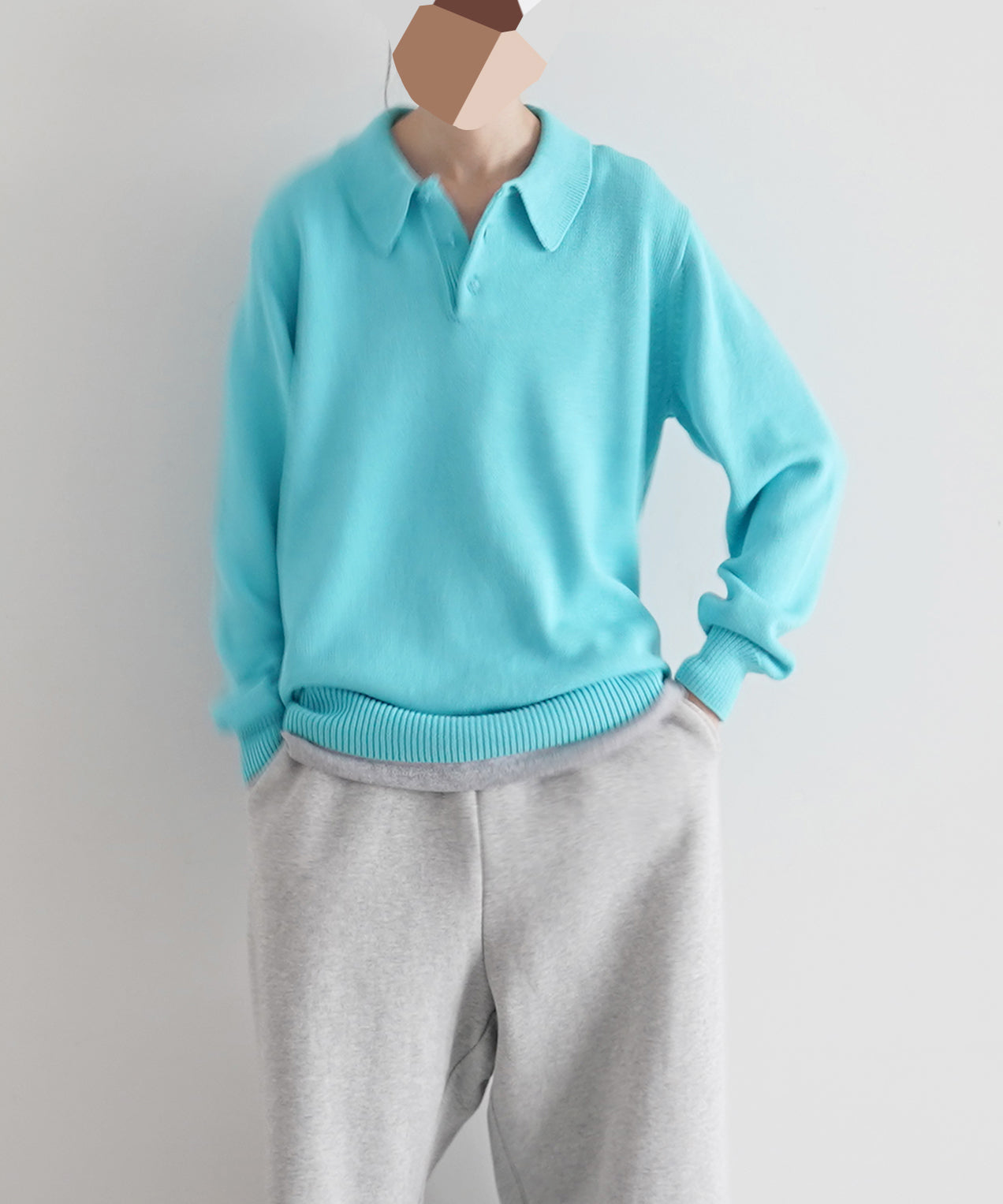 KAIKO【カイコー】Knit polo shirt 