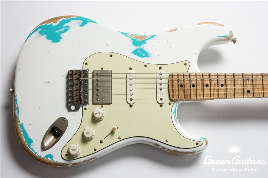 Xotic XSC-2 - Olympic White over Seafoam Green / Heavy Aged