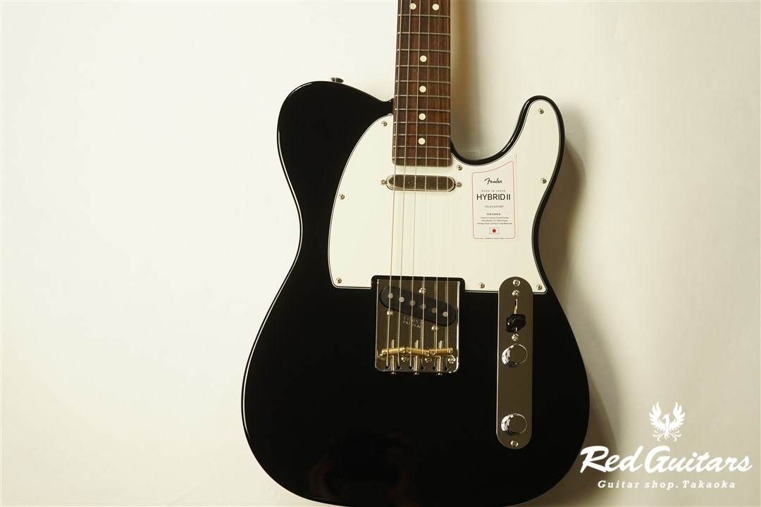Fender Made in Japan Hybrid II Telecaster - Black | Red Guitars