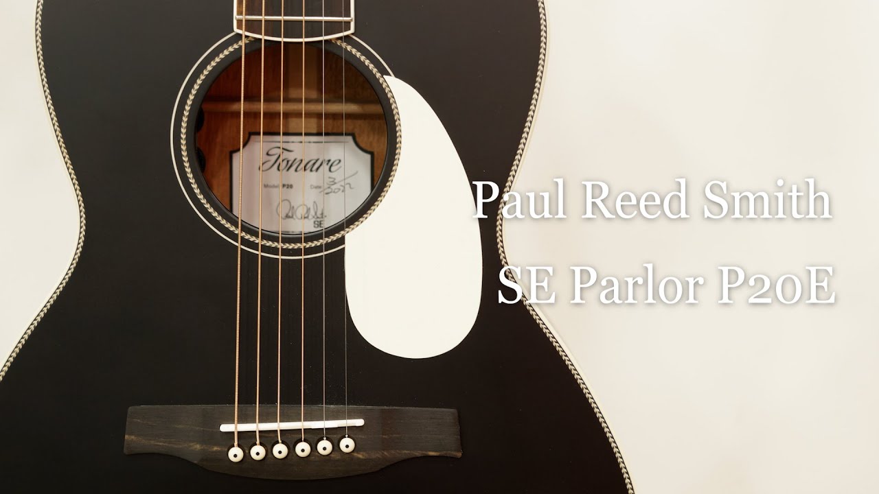 Paul Reed Smith(PRS) SE Parlor P20E - Satin Black Top | White