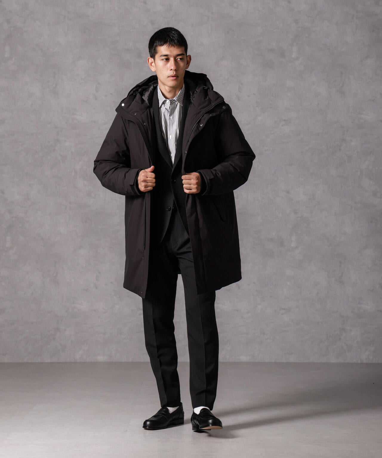 西川ダウン(R)」ロング フード ダウン