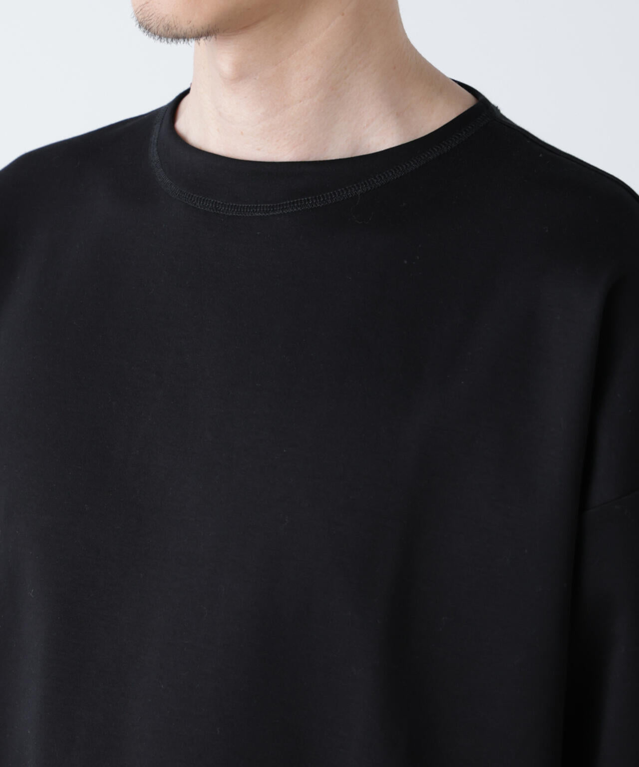 NJ/CLUB」モクロディ ボートネック ビッグTシャツ