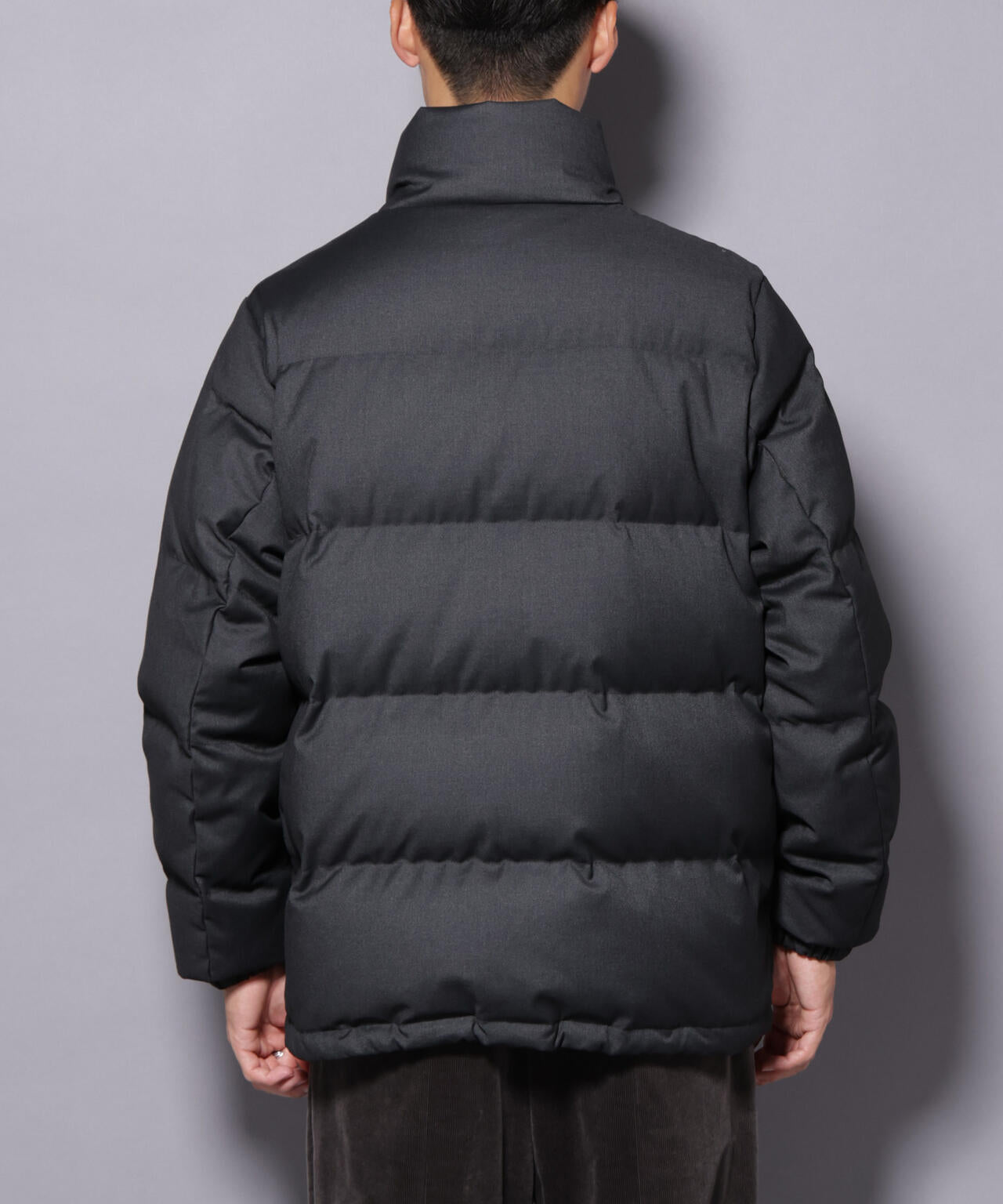 DELEGANTE エアリーサキソニー／グレンチェックTAIONダウンジャケット