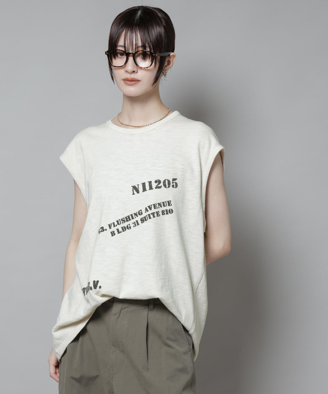 ヴィンテージライク ルーズ タンクトップ