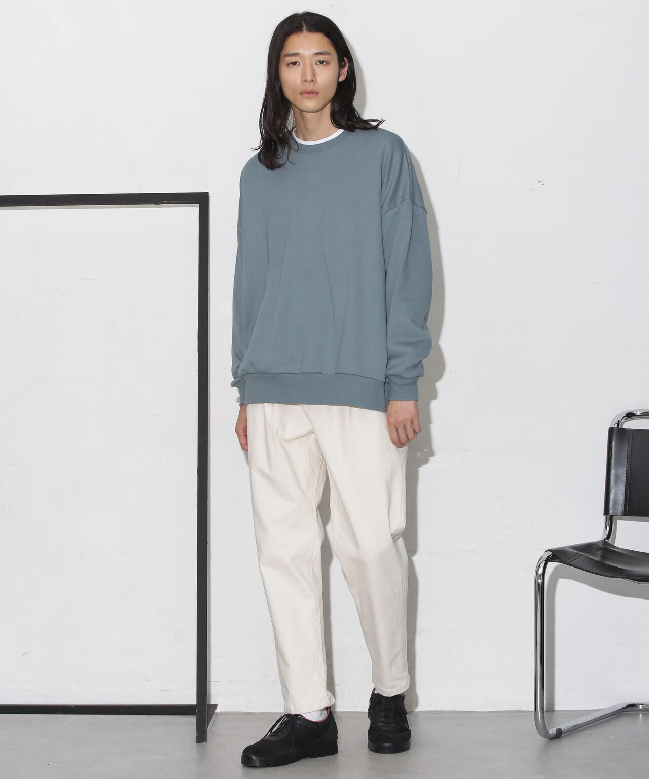 ビックシルエット クルーネック スウェット