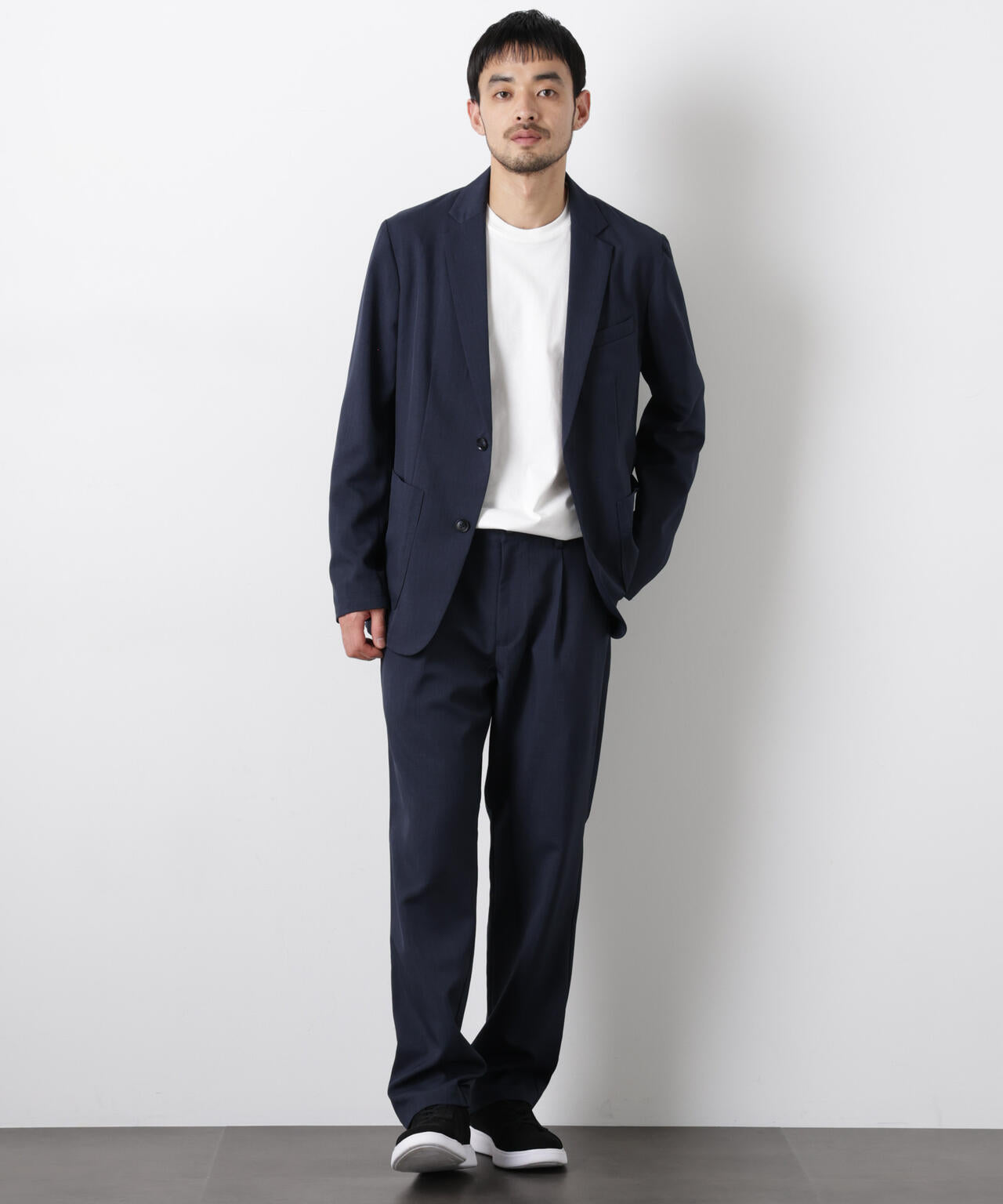 ポリエステルツイル セットアップ(洗濯機洗い可能)