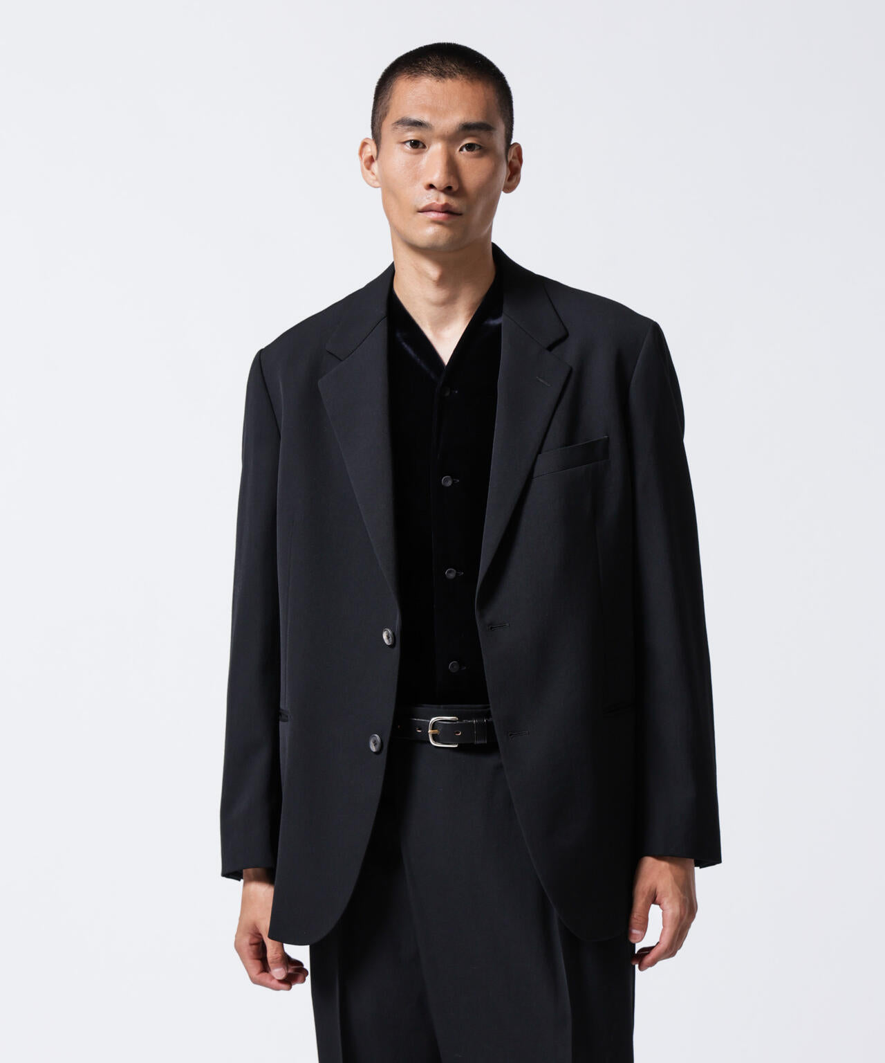 ASSEMBLANC(アッサンブロン)」 2/60 ウール 2B サック ジャケット