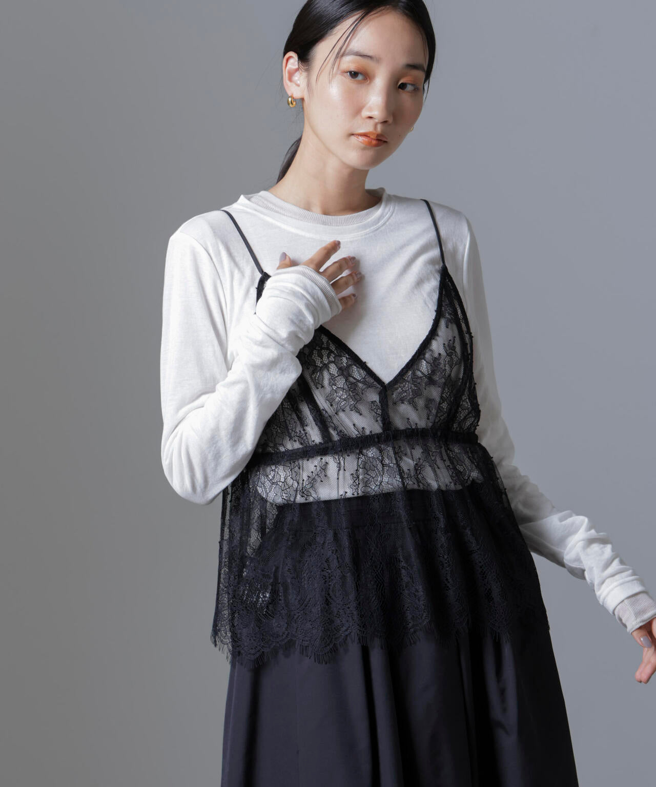 レース キャミ ブラウス