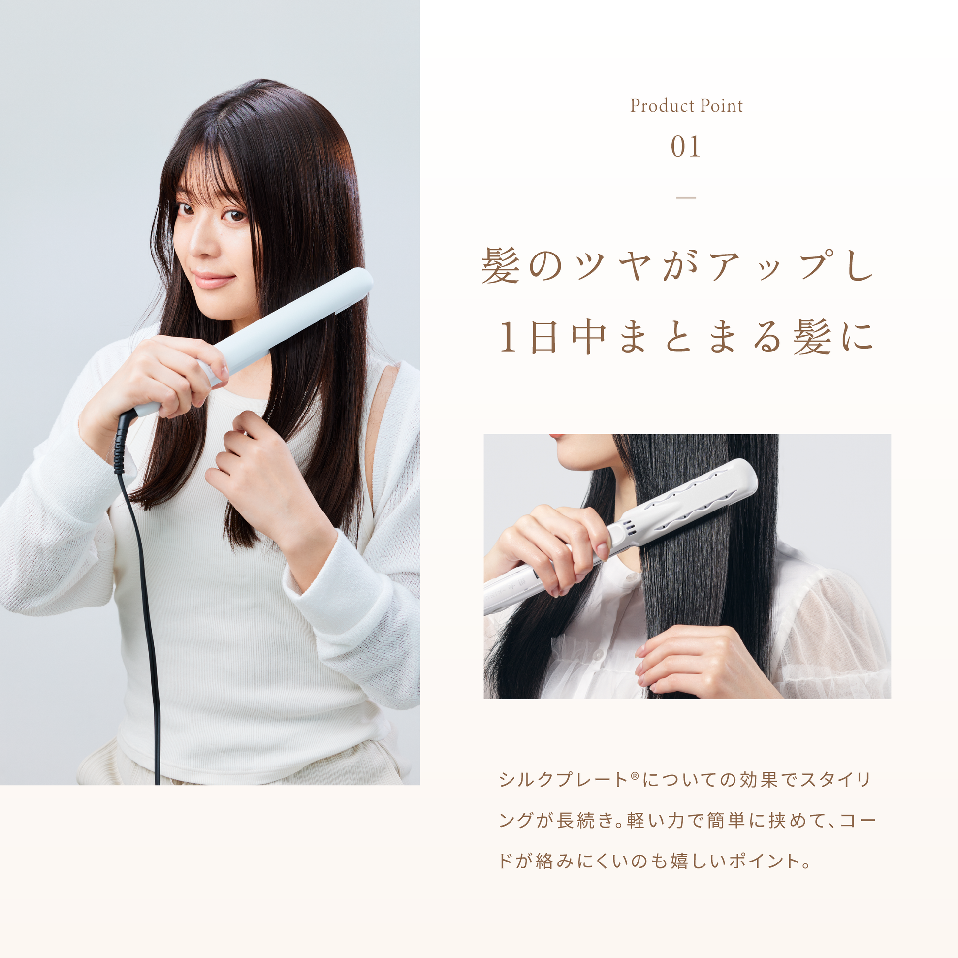 KINUJO W-worldwide model- ストレートアイロン DS200 DS200-BK