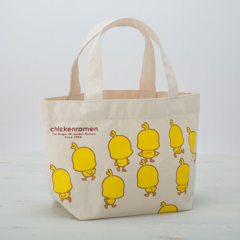 ひよこちゃん うしろ向きランチトートバッグ – 日清食品グループ