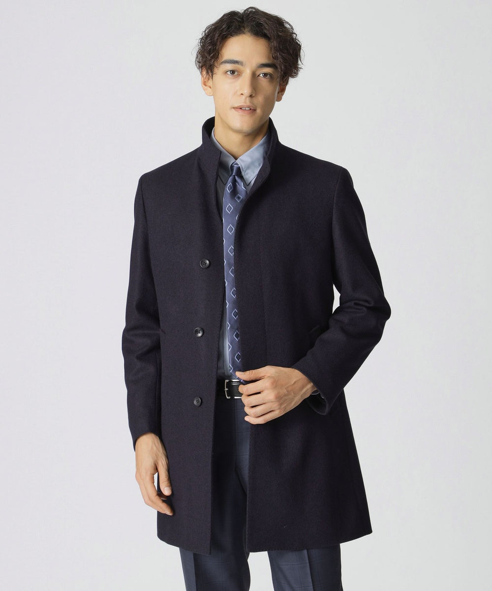 Nikkei magazine掲載】カシミヤ混スタンドカラーコート(コート)｜Paul