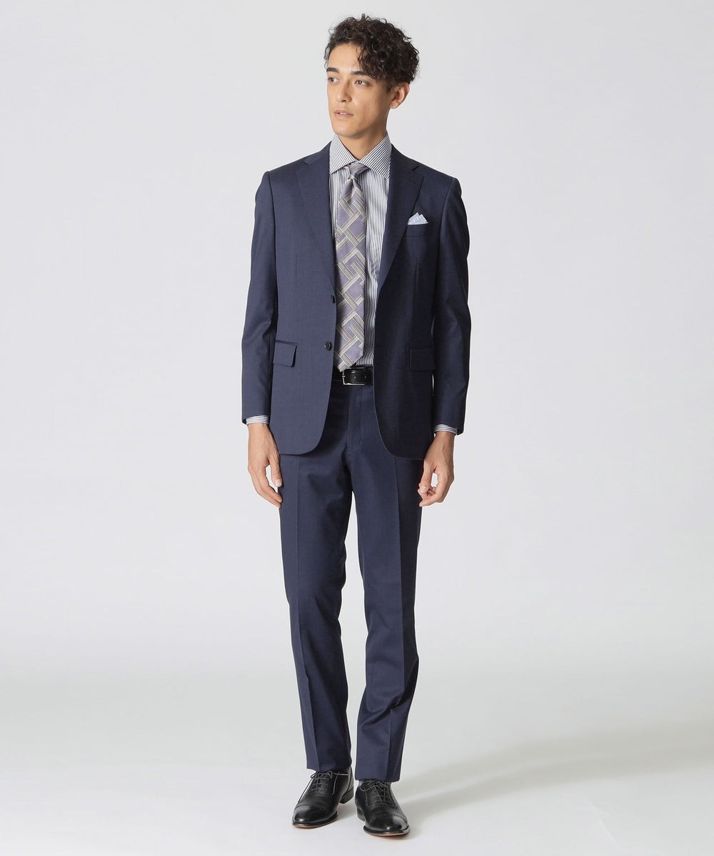 GLOBAL MODEL」Adjustable Fit ピンチェックハイストレッチスーツ