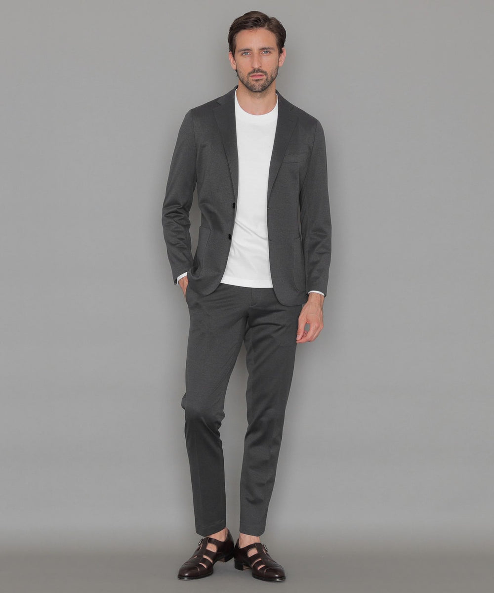 FLEX JERSEY】強撚ミニハウンドトゥースジャージーセットアップ