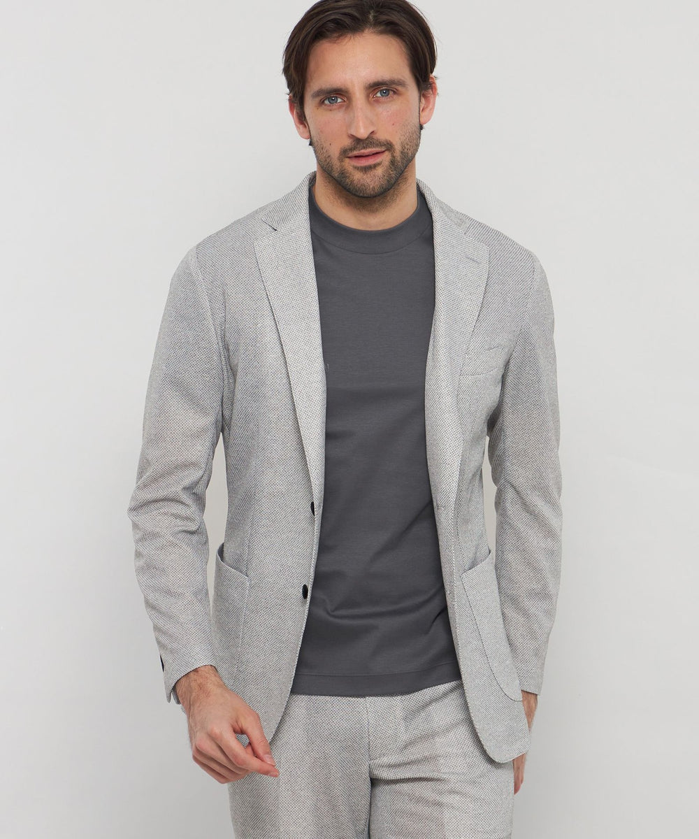 WEB・一部店舗限定】【BREASY JACKET】メランジメッシュジャージー