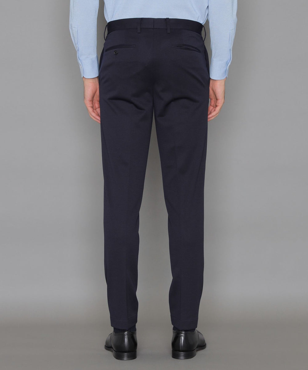 FLEX JERSEY】強撚ミニハウンドトゥースジャージーセットアップパンツ