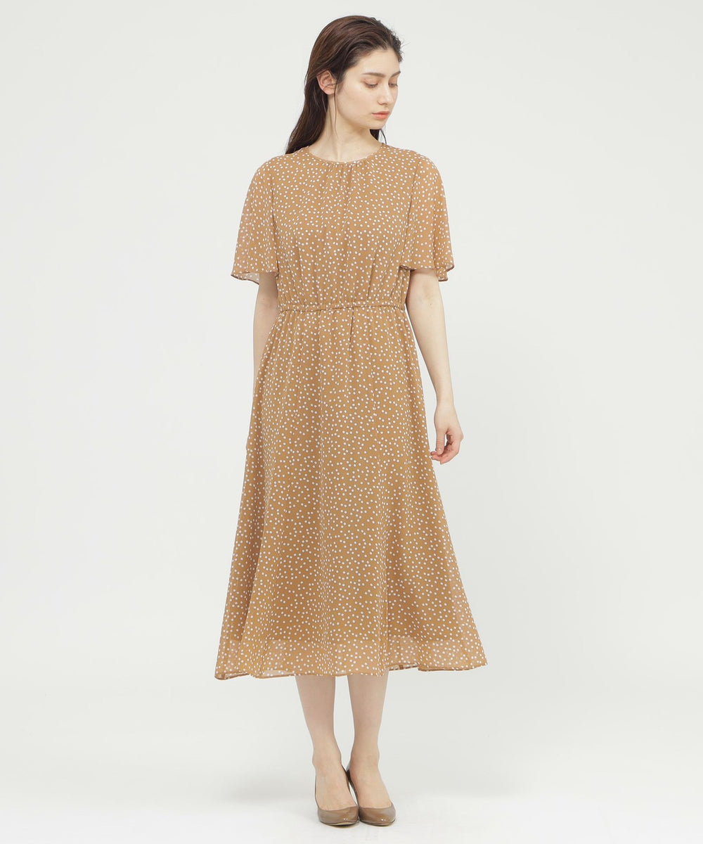 ウォッシャブル】ランダムドット ワンピース(ワンピース)｜Paul Stuart