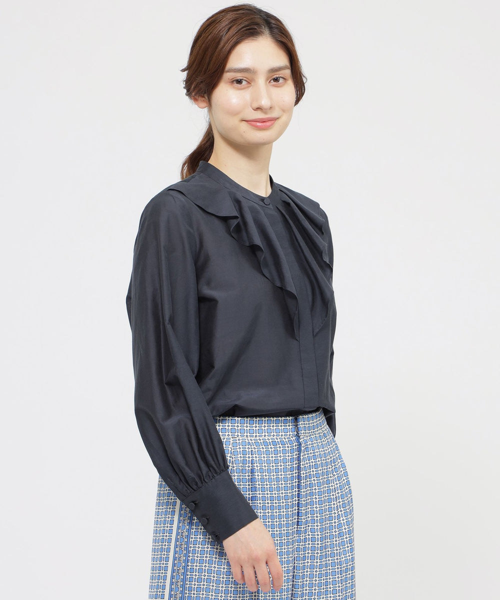 ウォッシャブル】コットンシルクローン ブラウス(トップス)｜Paul
