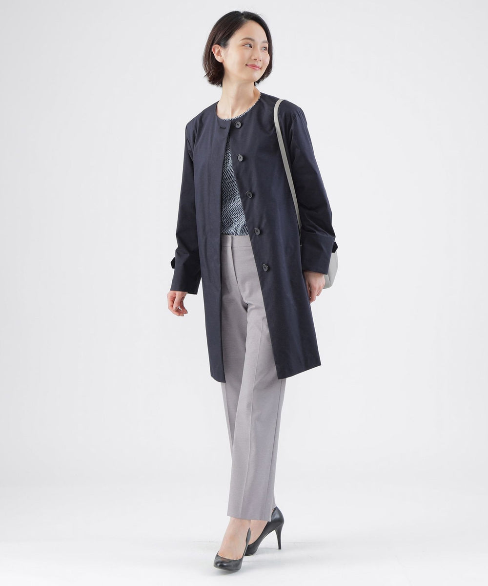 L】【はっ水】【ウォッシャブル】ファンクションツイルノーカラー