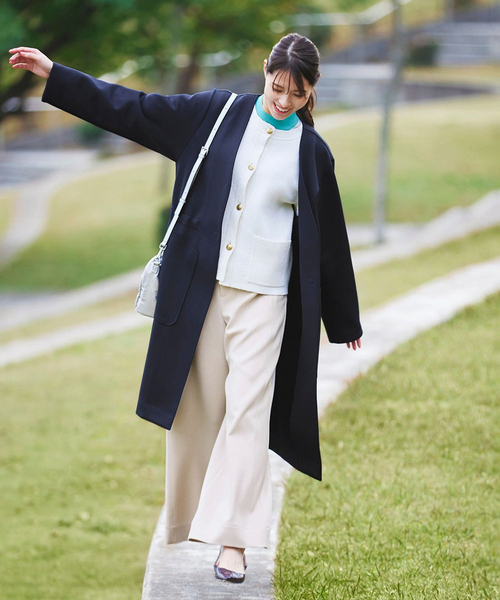 シーズンレスに活躍！】【ウォッシャブル】テックスブリッドニット