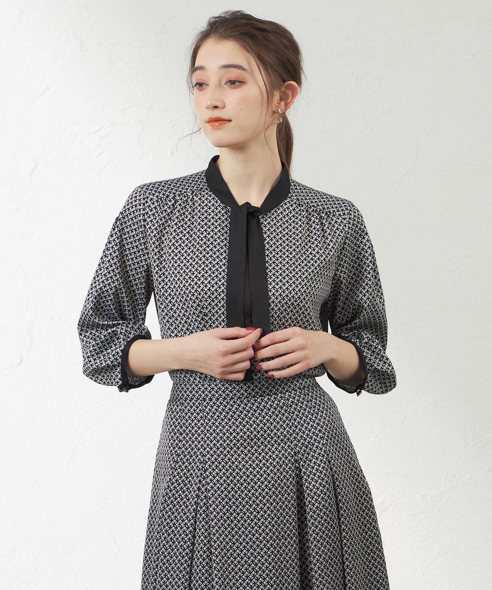 サークルキカプリントボウタイブラウス(トップス)｜AMACA(アマカ)の