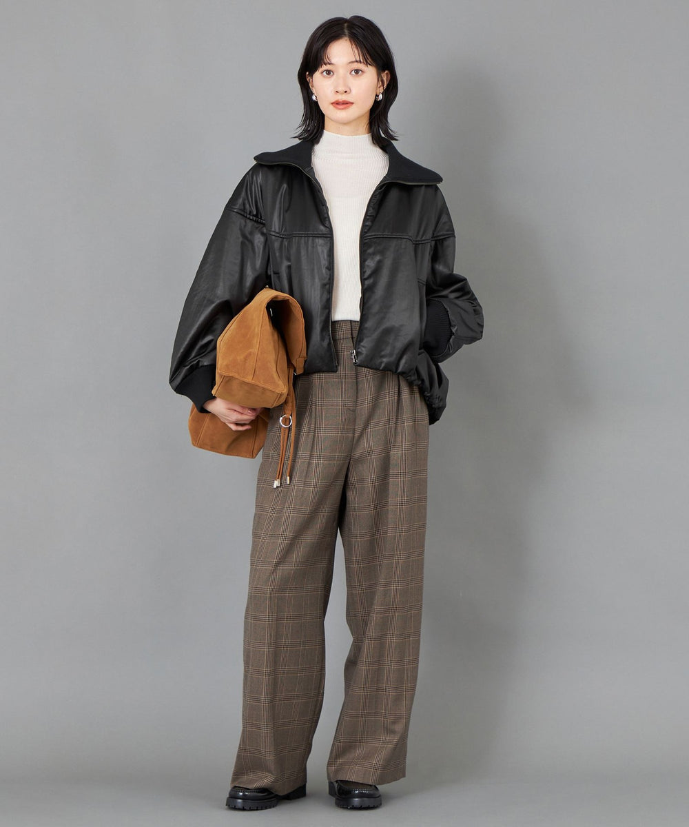 CAST COLON】レザーライクサテンブルゾン(ブルゾン)｜CAST:(キャスト