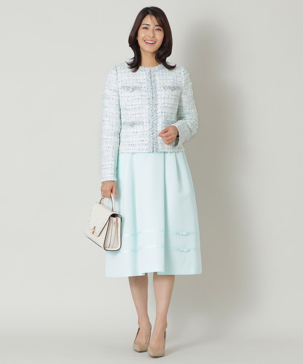 フラッグモールツイード ノーカラージャケット(ジャケット)｜TO BE