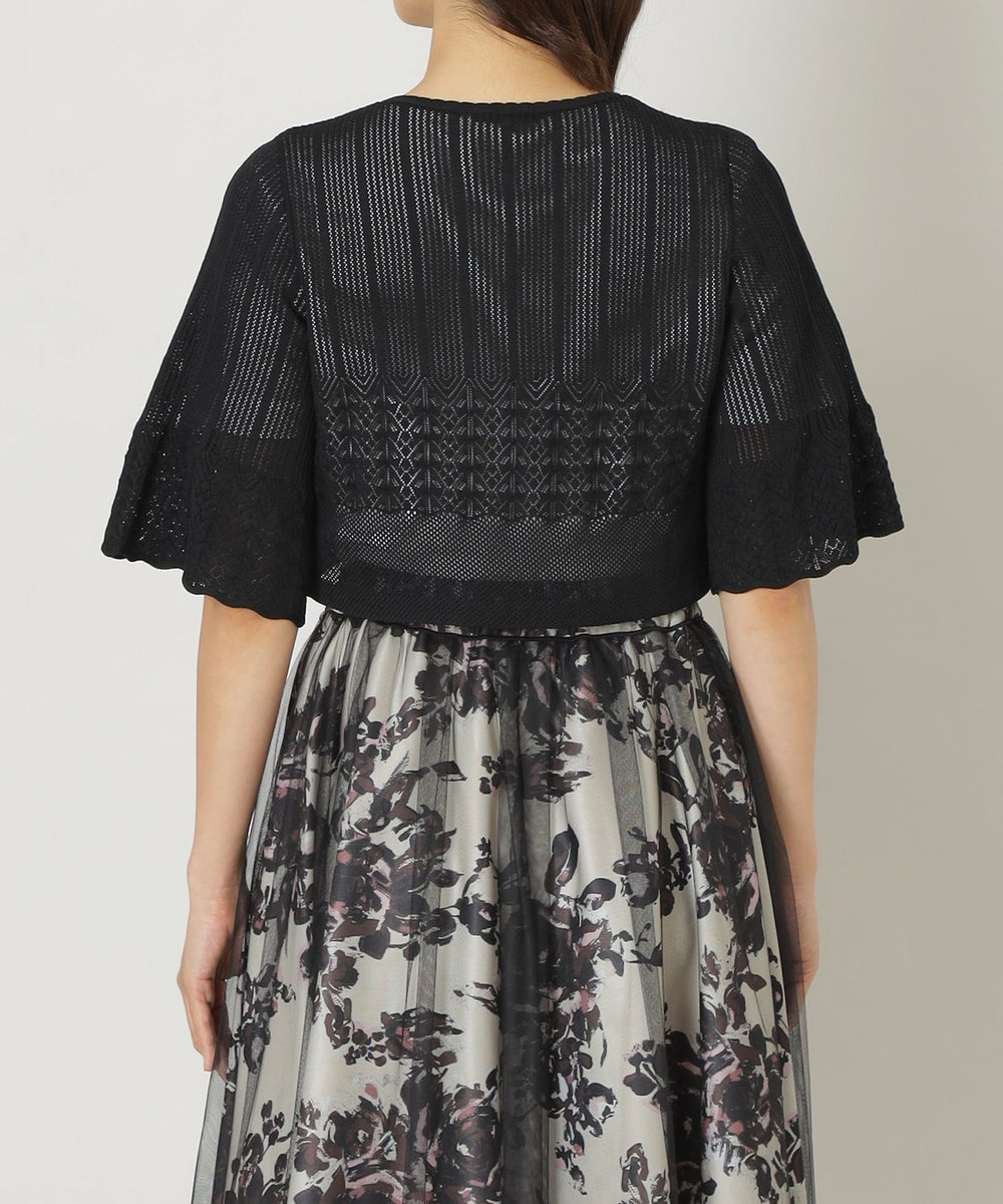 透かし編みレーヨンナイロン ボレロ(トップス)｜TO BE CHIC(トゥー