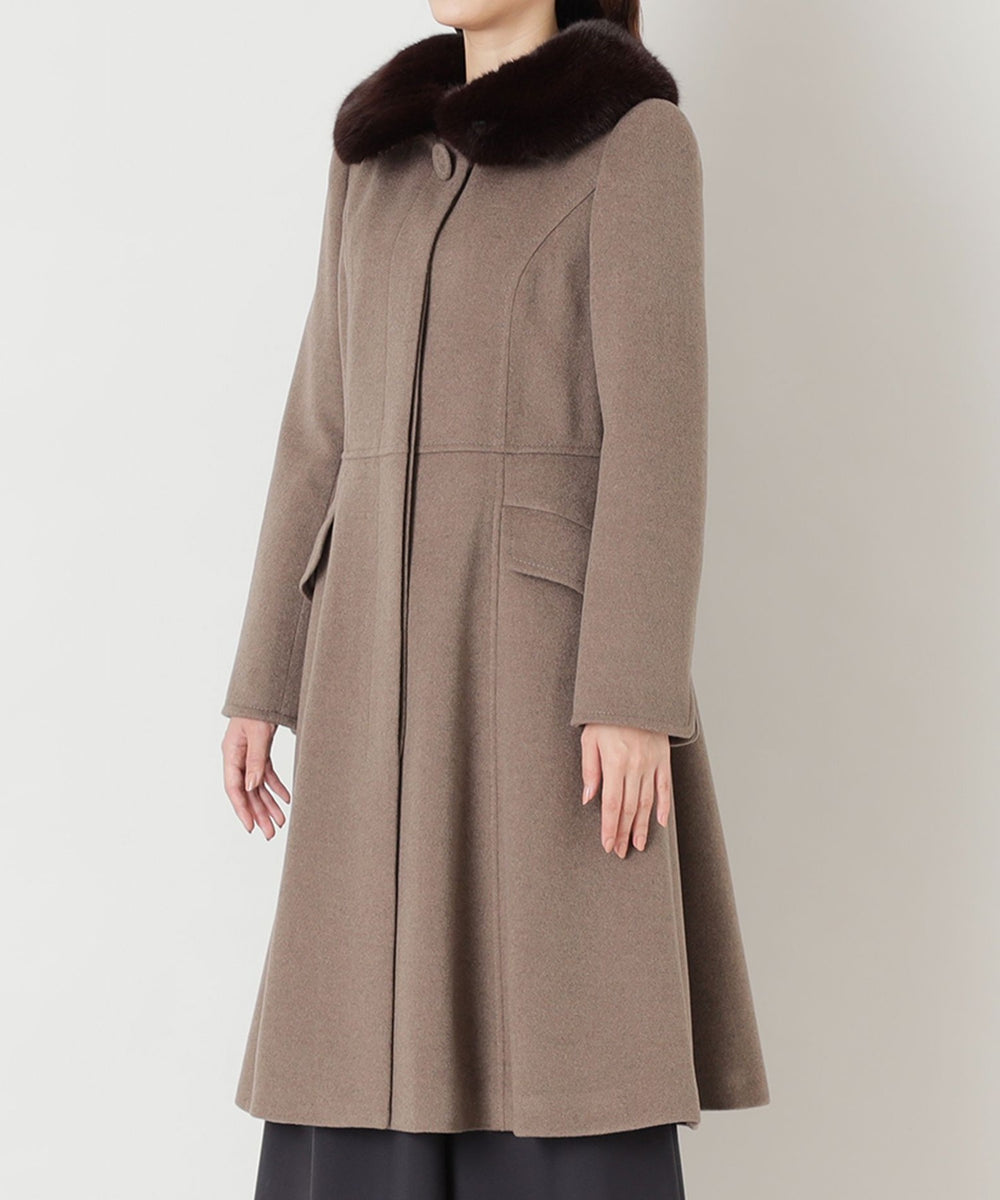 ダブルシャルムショートビーバー ウールコート(コート)｜TO BE CHIC