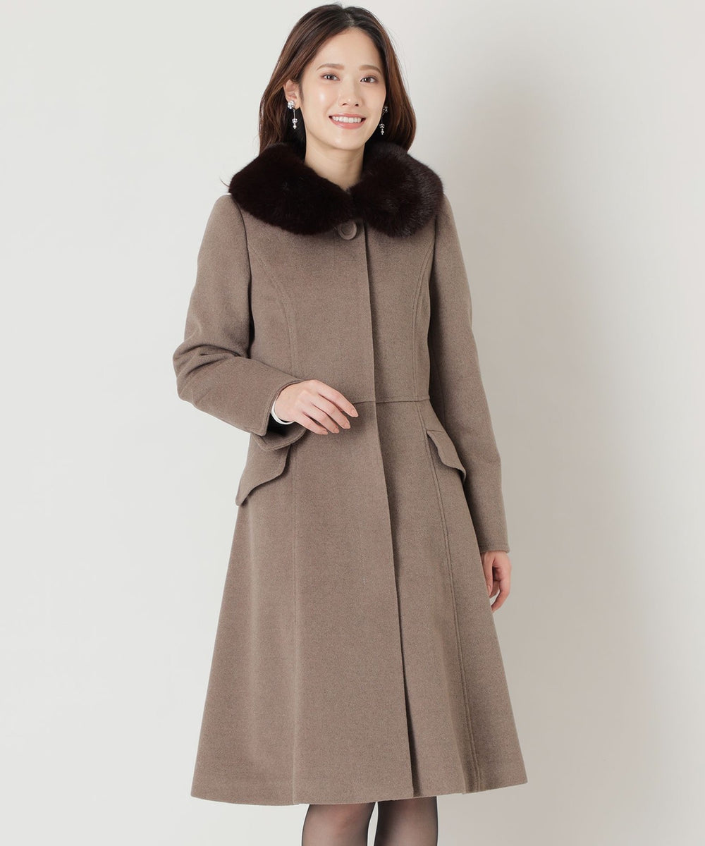 L】ダブルシャルムショートビーバー ウールコート(コート)｜TO BE CHIC