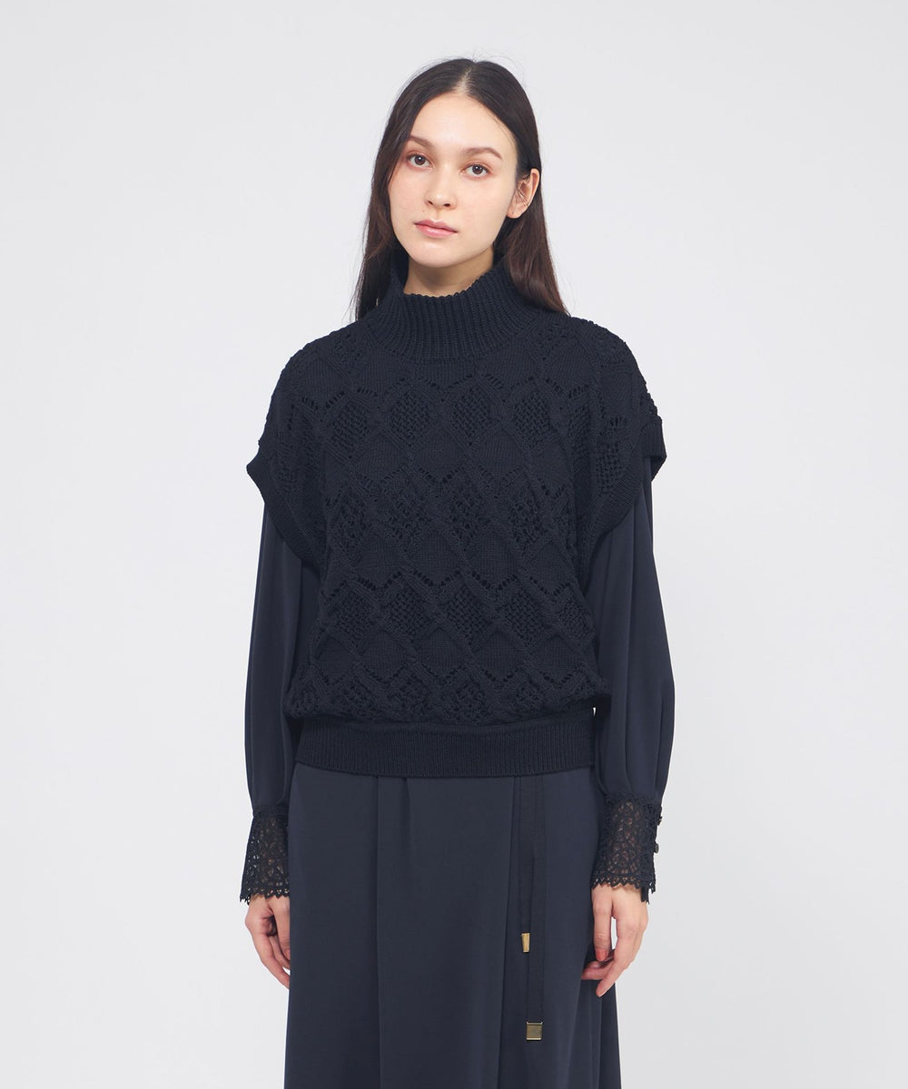 ケーブルニット タートルネックジレ(トップス)｜EPOCA(エポカ)の